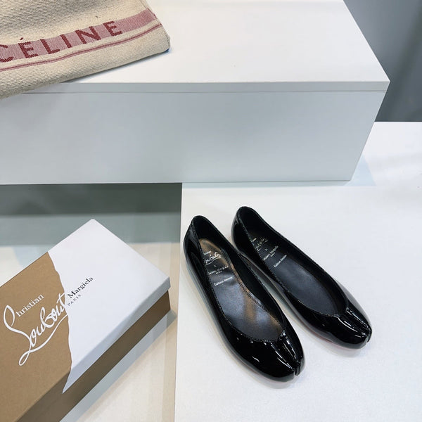 CL x Maison Margiela Ballerina Flats Black Patent Leather 639689