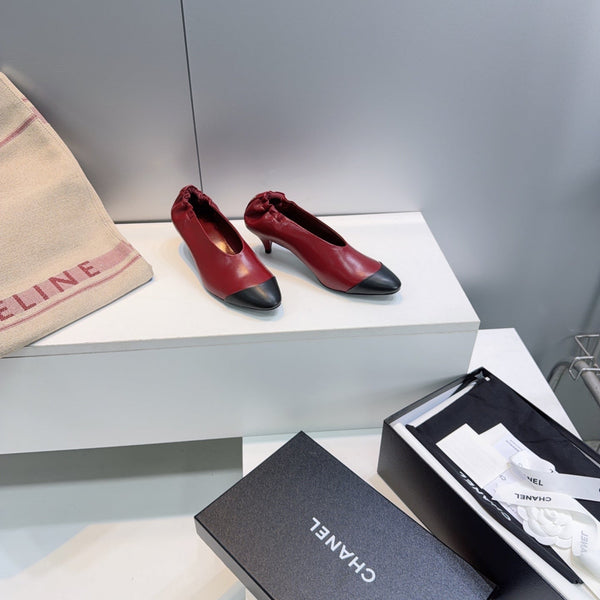 CC 2026 Pumps 4.5cm Black Burgundy Lambskin 741642