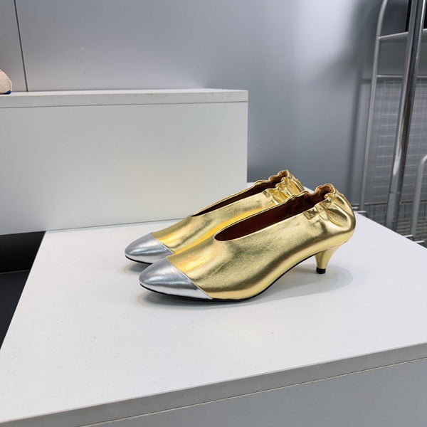 CC 2026 Pumps 4.5cm Sliver Gold Lambskin 741645