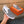 HM Men's Loafer White Black Printed Fabrics Rubber 590008
