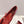 PRA 25s Ballet Flats with Small Buckle Red Shiny Cowhide 449712