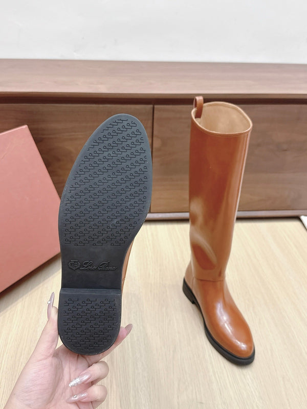 LP Long Boots 20mm Brown Cowhide Sheepskin 447747