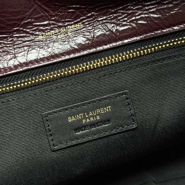 Niki Baby Shoulder Bag 28cm Burgundy Glossy Leather 285484