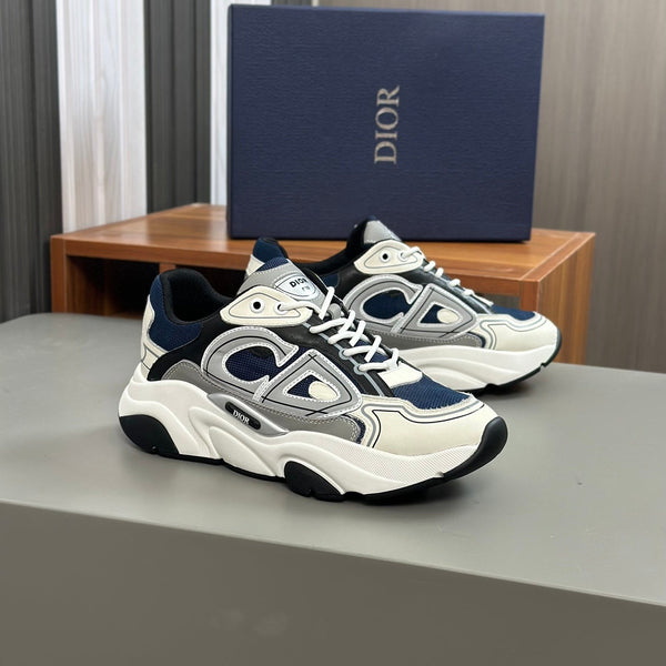 CD B22 SNEAKER NAVY AND WHITE MESH FABRIC