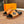 HM Men's Slide Orange Cowhide 684846