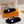 LV Fur Slippers Black With White Text Pure Wool