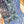 Jungle Love Stamped Scarf 140 CM In Blue Colorful Cashmere And Silk 210984