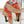 Jungle Love Stamped Scarf 140 CM In Orange Colorful Cashmere And Silk 210985