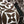 MEDALLION SCARF 235 CM IN CHOCOLATE BROWN MIX WHITE WOOL 399900
