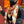 HM Dressage Tressage 140 CM Orange Brown Colorful Cashmere And Silk 293242