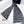 SCARF 190 CM IN BLACK MIX WHITE CARO CASHMERE AND WOOL 390944