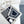 MONOGRAM SQUARE SCARF 140 CM IN BLACK MIX WHITE  CASHMERE AND SILK 413742