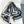 MONOGRAM SQUARE SCARF 140 CM IN BLACK MIX WHITE  CASHMERE AND SILK 413742