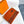 Scarf 190 CM Orange Mix Light Brown Wool Soft
