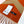 Scarf 190 CM Orange Mix Light Brown Wool Soft