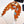 HM 25s Glove Time Scarf 135cm Orange Wool Mulberry Silk 971107