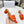 cd dway 45 orange canvas calfskin