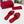 Vlogo embellished leather-trimmed raffia slides red