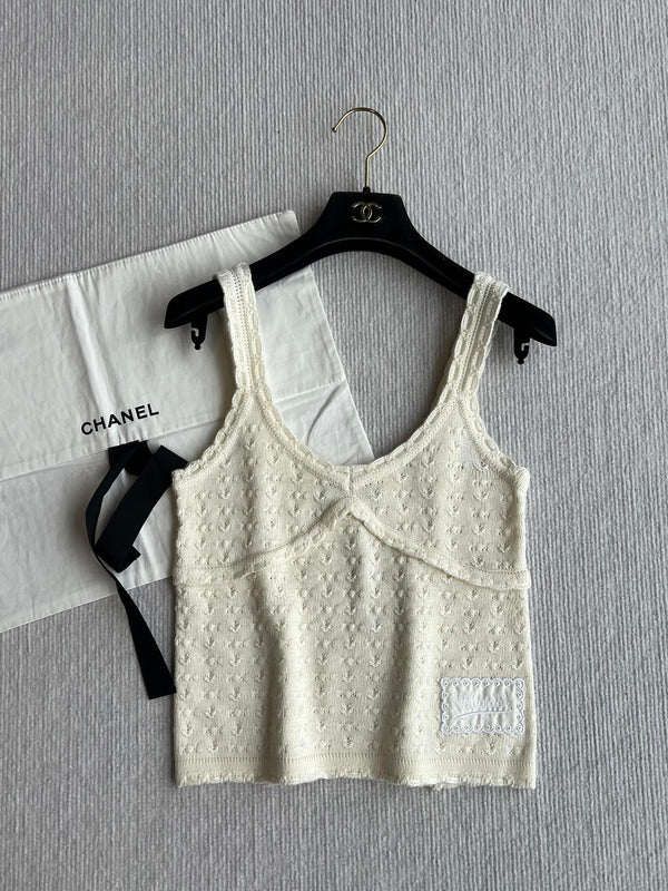 Chanel 25P Camisole Beige Cashmere 220192