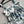 CD 25 Pattern Printed Suspender Dress White Blue Cotton Polyester