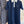 Miumiu 2025 Short-sleeved Pleated Dress Navy Blue Cotton