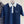 Miumiu 2025 Short-sleeved Pleated Dress Navy Blue Cotton