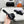 mule sandal flower black calfskin
