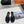 mule sandal flower black calfskin