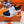 HM Depart slip-on Sneaker White mix Navy blue Knitted fabric and Calfskin 206317