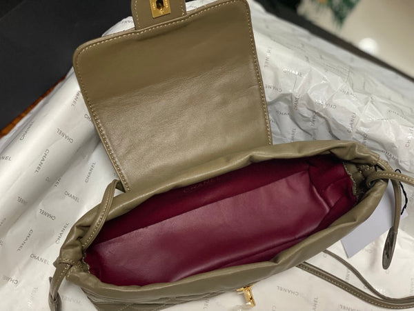 CC 2026 Pouch With Leather Strap 25cm Calfskin
