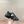 GG RHYTON TRAINER BLACK CALFSKIN WITH WHITE LOGO