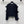CC 25 Knitted Three-Dimensional Flower Tie Cardigan in Black 277589