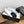 CC Ballet Flats White With Camellia Black Lambskin