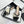 CC 25SS Slippers 5cm Light Yellow Raffia Black Patent Calfskin 338299