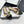 CC 25SS Slippers 5cm Yellow Raffia Black Patent Calfskin 338300