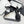 CC 25SS Sandals Three Straps Black Calfskin 338325