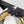 CC Logo Bow with Camellia Ballerina Flats Black White Cowhide Sheepskin 427021