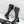 CC Big Bow Chunky Long Boots 80mm Black Cowhide 427064