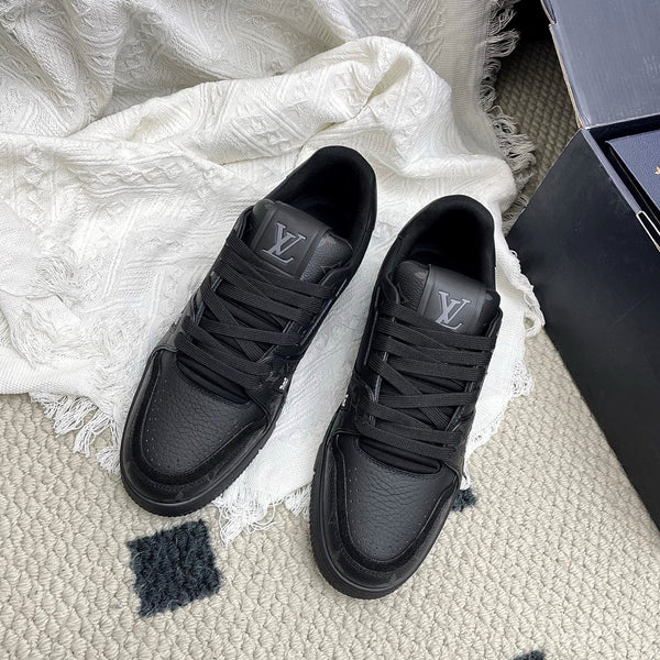 LV Trainer Sneaker Black Cowhide 611157