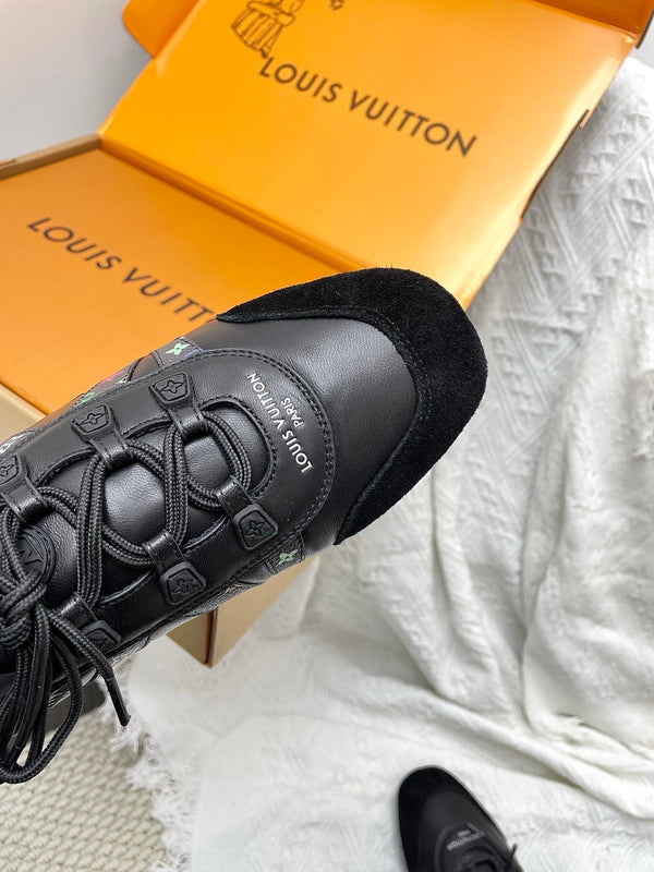 LV x TM Sneakerina Black Suede Cowhide 611115