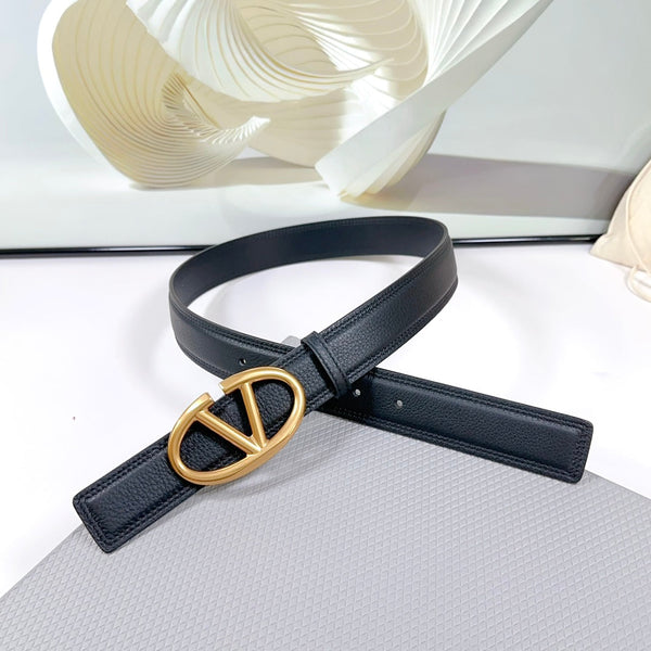 The Bold Edition Belt 34mm Black Calfskin Gold Buckle