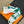 BOUNCING SNEAKERS TEAL MIX WHITE CALFSKIN