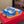 Upvillage Trainer In Blue Mix Orange Suede With Laminated Calfskin 992730