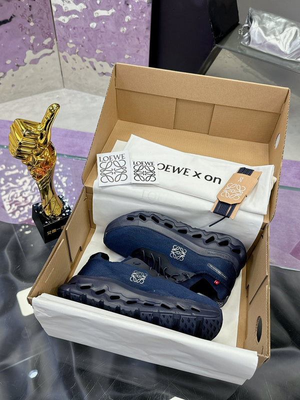 Loewe x On Cloudtilt Sneaker Navy Blue Calfskin