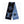 SCARF 200 CM IN BLACK MIX BLUE WOOL 390040