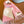 SCARF 150 CM IN BABY PINK MIX WHITE CASHMERE