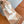 SCARF 150 CM IN LIGHT BROWN MIX WHITE CASHMERE