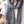 DOUBLE-FACE STOLE SCARF IN SMOKE GRAY MIX WHITE CASHMERE 394465
