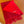 Geometric Scarf 151 CM IN Dark Red Mix Bright Red Cashmere
