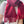Geometric Scarf 151 CM IN Dark Red Mix Bright Red Cashmere